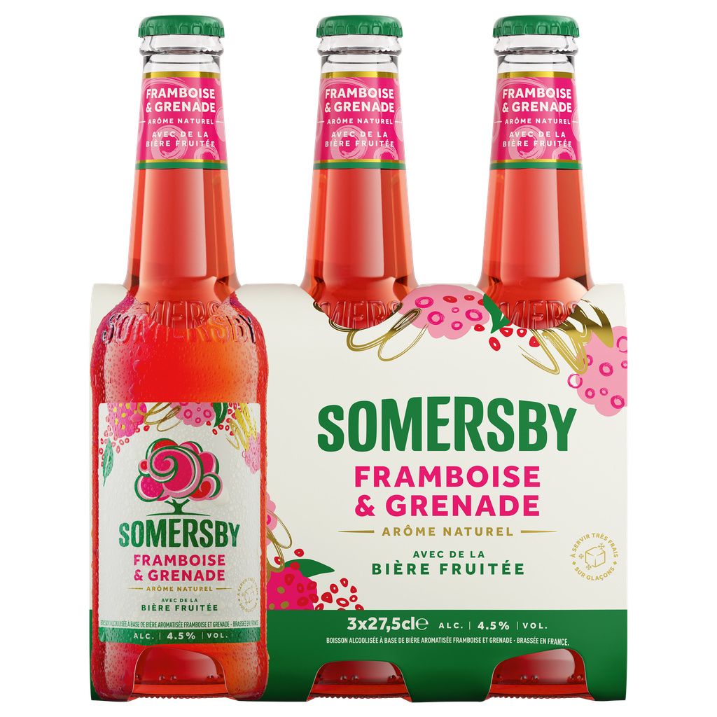 Somersby Framboise Grenade 4.5° 27,5cl – Bière fruitée